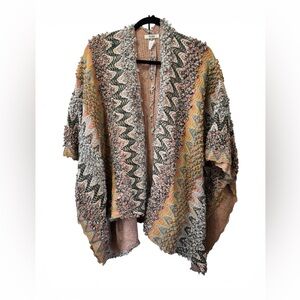 MUDD Multicolor Knit Open Front Cardigan